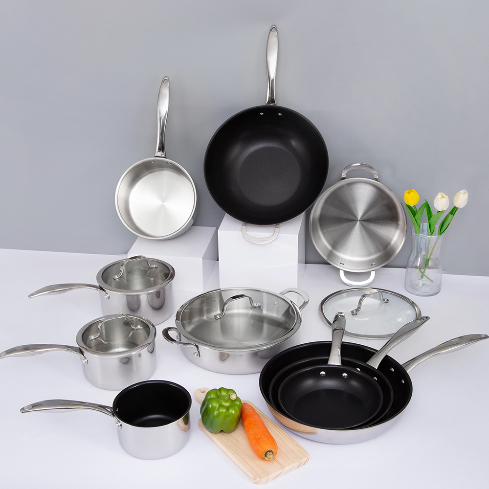 Set peralatan masak baja tahan karat set JY-SN&SNT