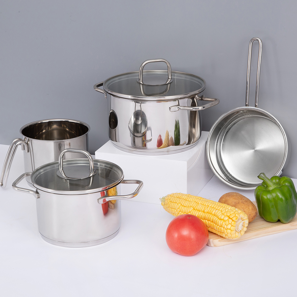 Set Peralatan Masak Stainless Steel Panci dan Panci JY-HJ-5